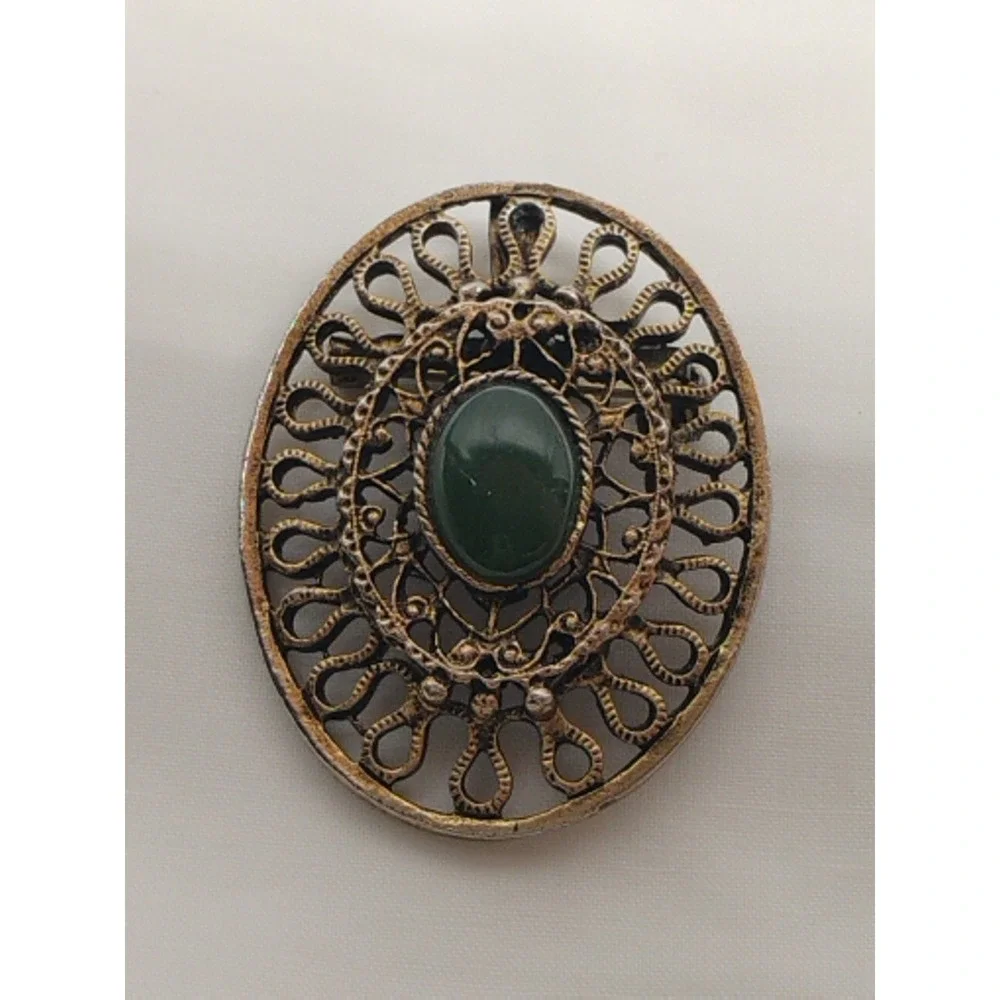 Vintage Green Cabochon Cab‎ 1.75
